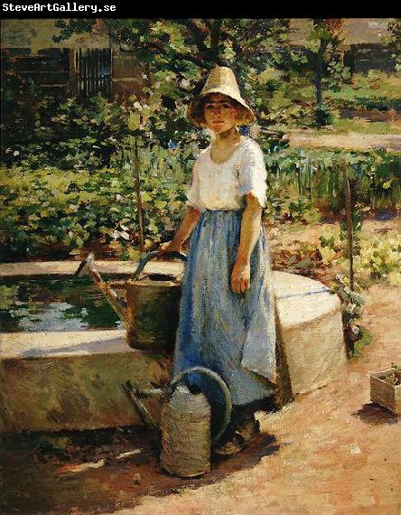 Theodore Robinson At the Fountain